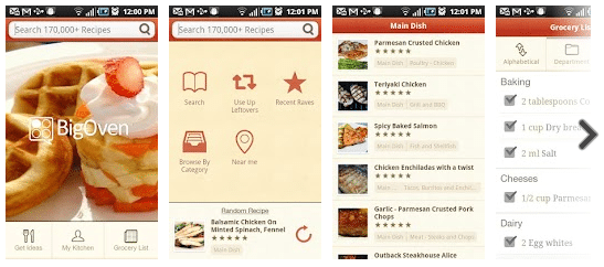250,000+ Recipes BigOven for Android